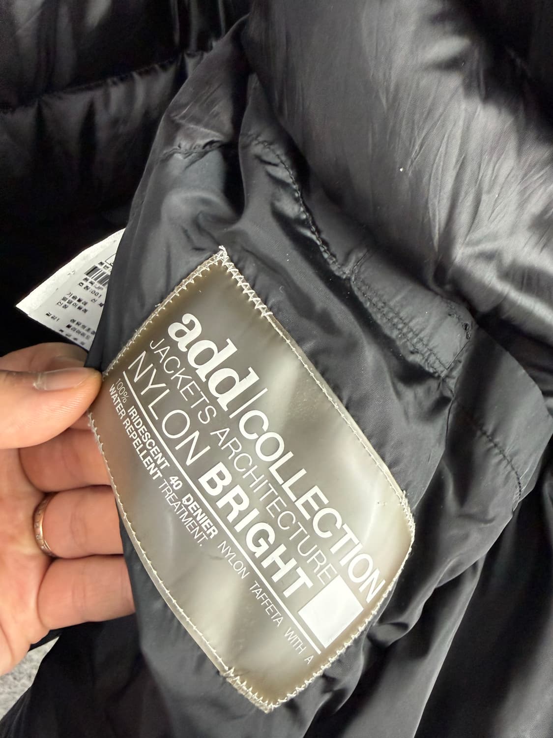 ADD 에드 하이넥 다운 라이트 랩 패딩 여1 상품이미지6