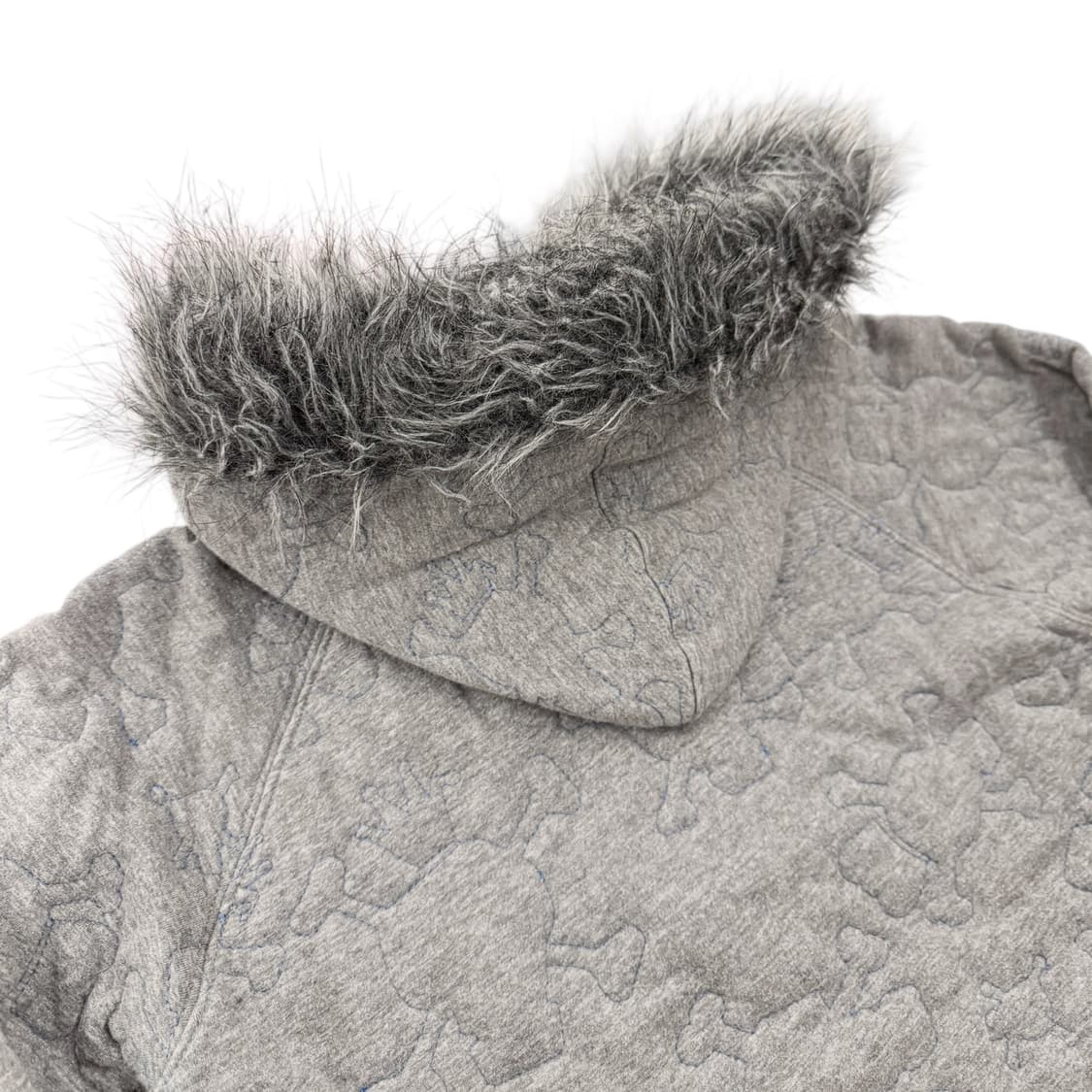 스투시 걸즈 스컬 패디드 퍼 자켓 그레이 상품이미지7