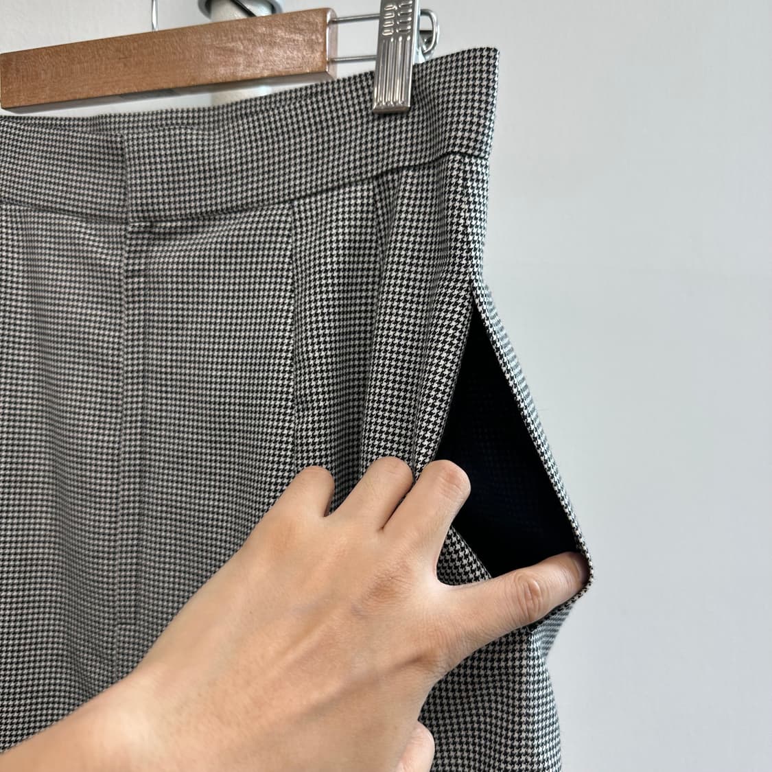 디올 하운드투스 울 투턱 스커트 치마 상품이미지5