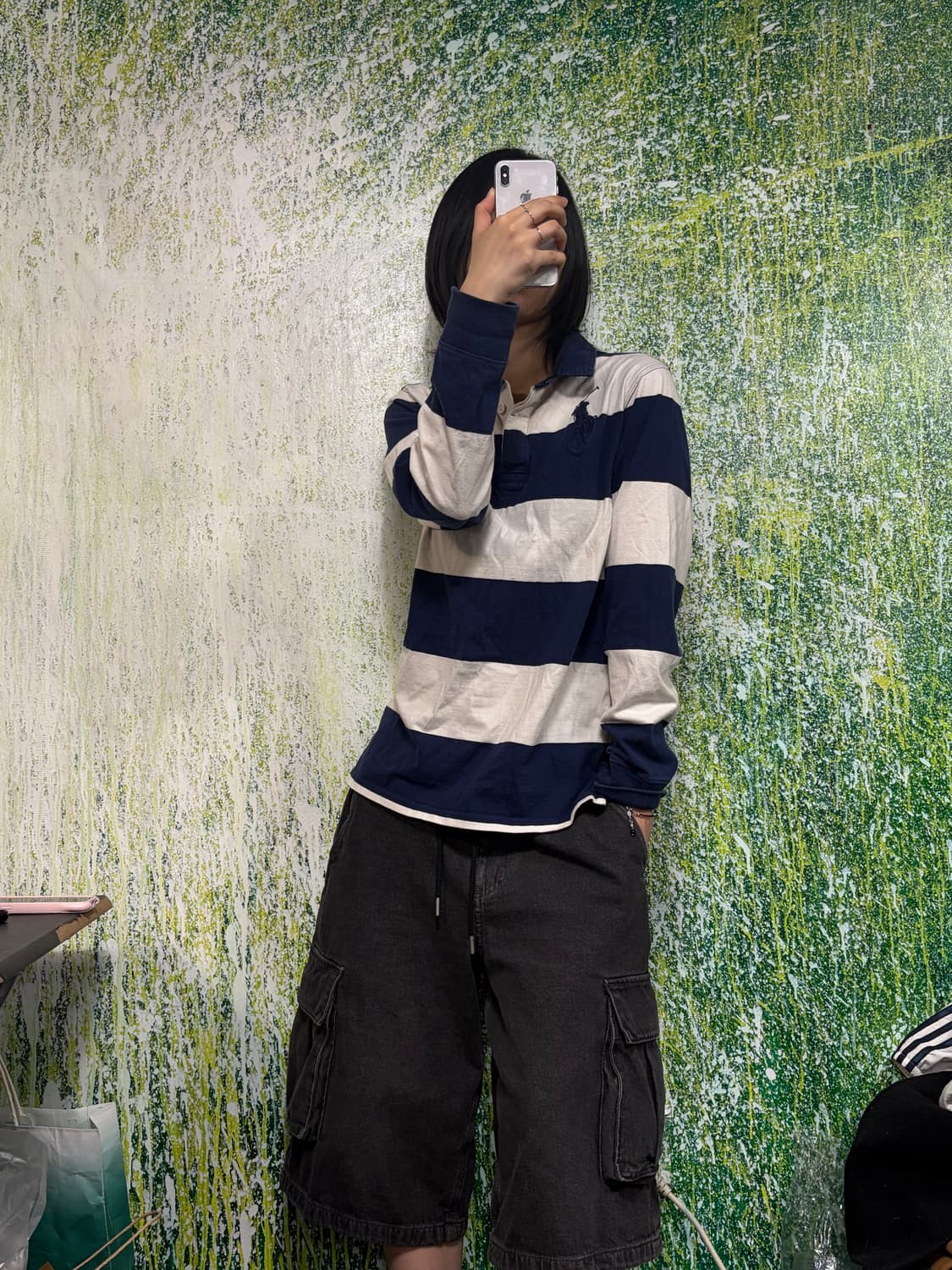 폴로 빅포니 치프키프 네이비 럭비티 스트라이프 긴팔 롱슬리브 키즈XL 상품이미지2