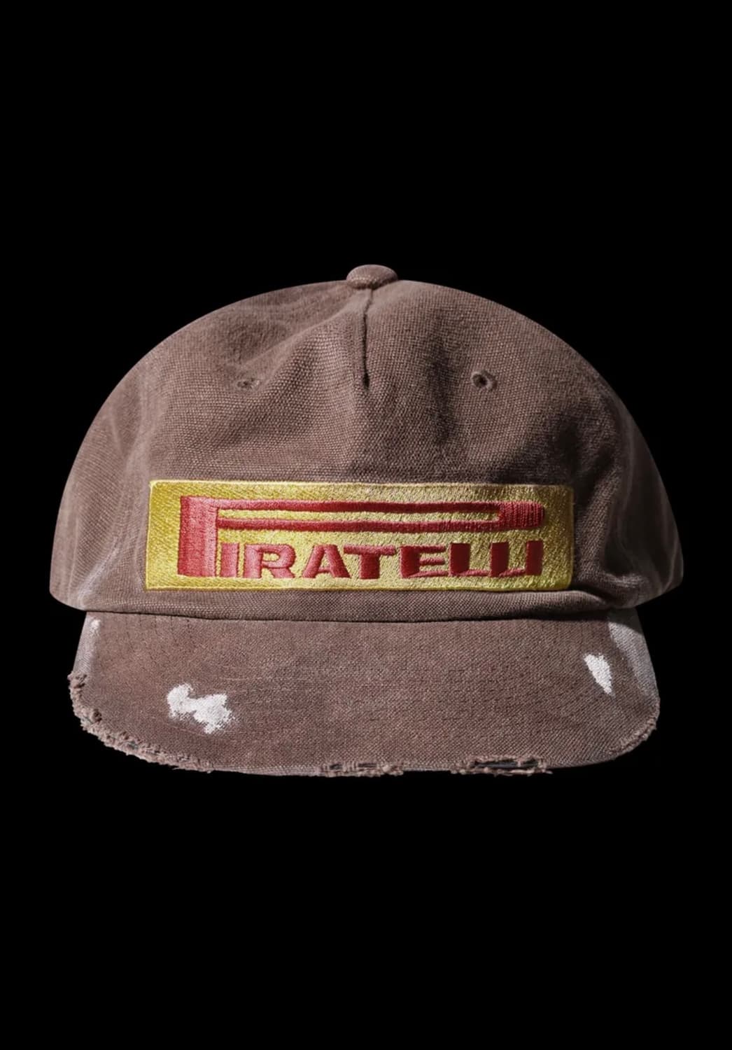 랄 PRTL 페인티드 빈티지 트러커 캡_브라운 상품이미지1