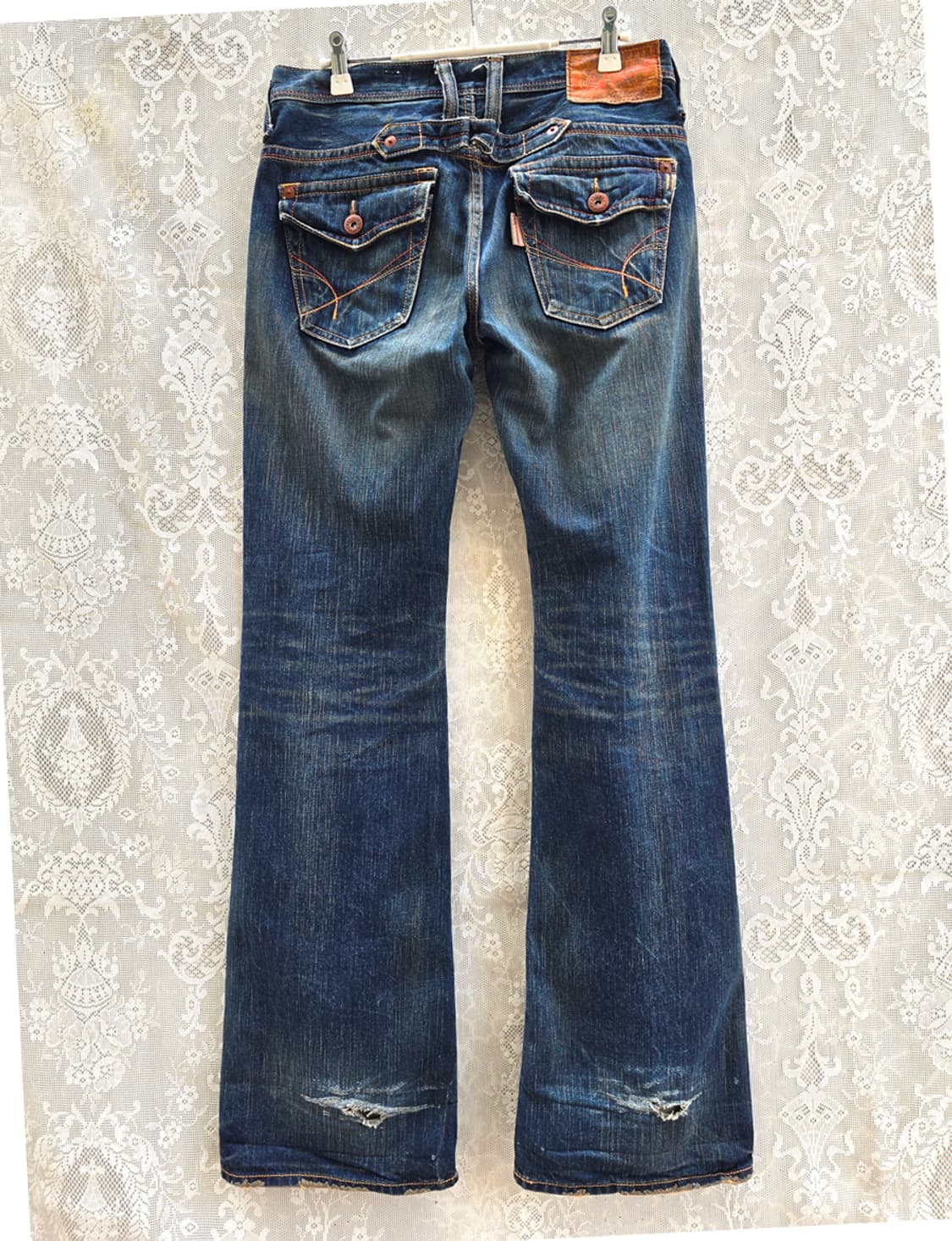 y2k 빅존 브래퍼스 셀비지 부츠컷 상품이미지5