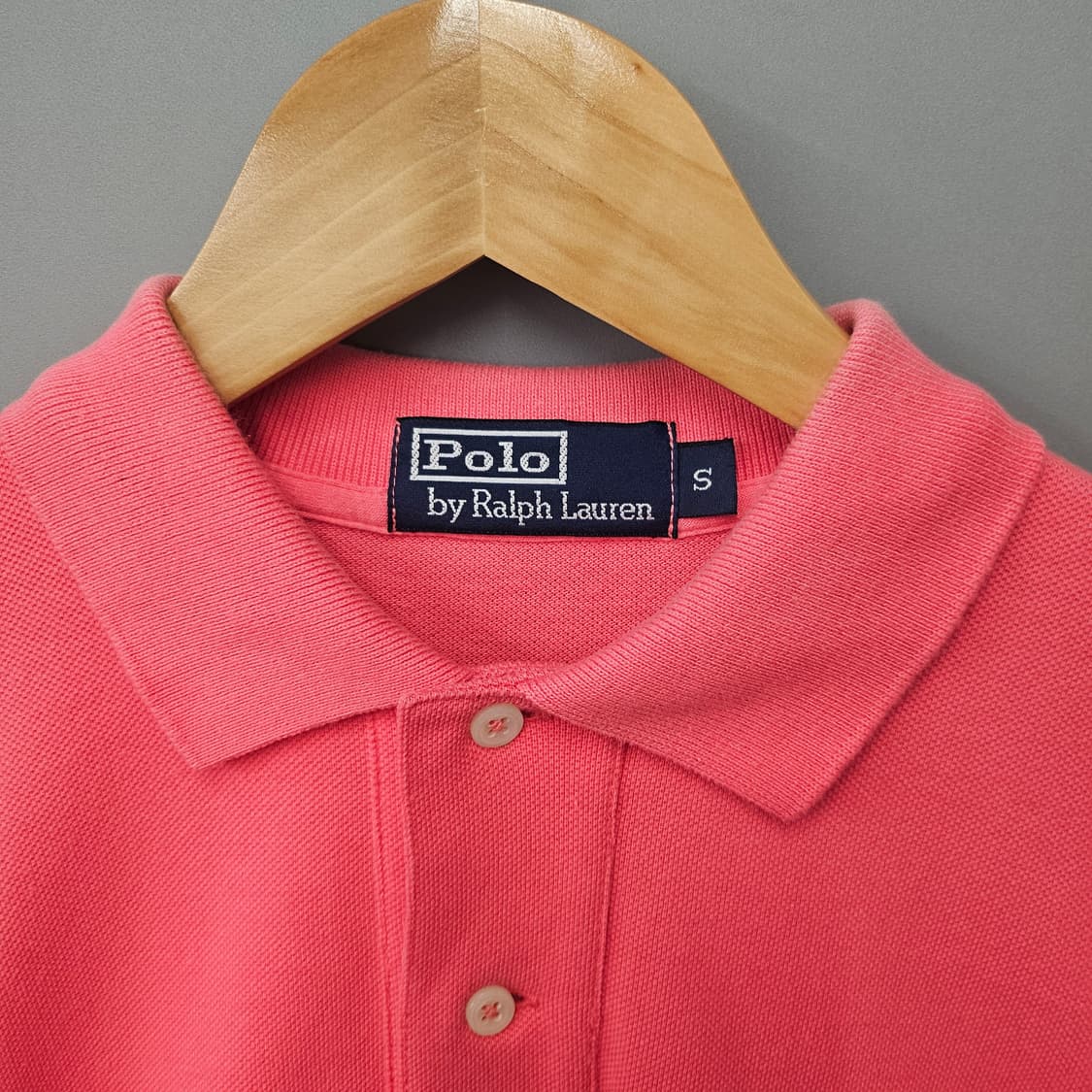 폴로 랄프로렌 포니 코튼 반팔 카라티 핑크 상품이미지4
