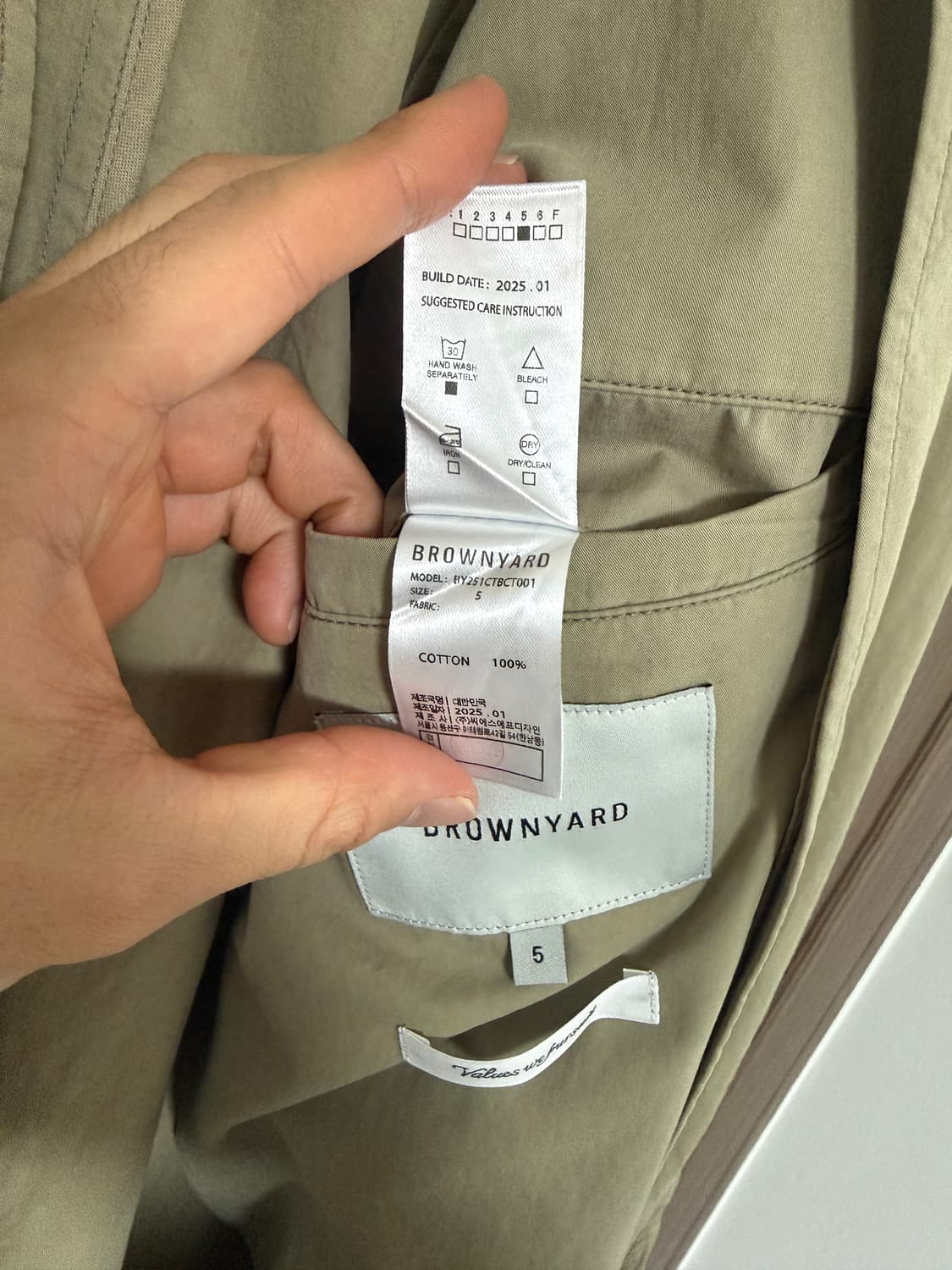 브라운야드 워시드 발마칸 코트 상품이미지6