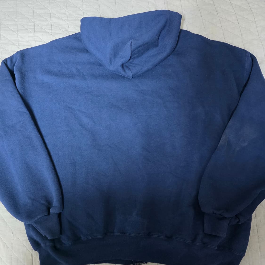 [XXL] 90s 빈티지 러셀 애슬레틱 후드집업 네이비 ver. 페이딩 상품이미지6