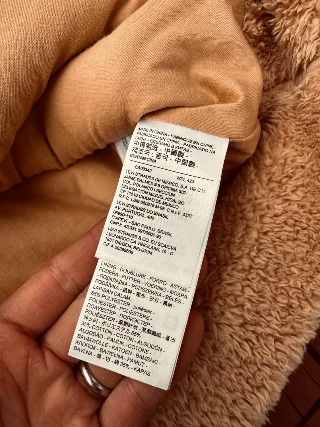 Levis zip up fleeced jacket 상품이미지5