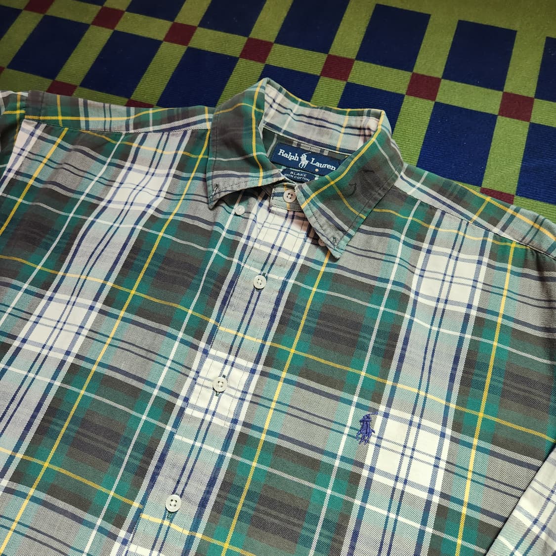 90s 폴로 랄프로렌 버튼다운 셔츠(USAmade) 상품이미지2