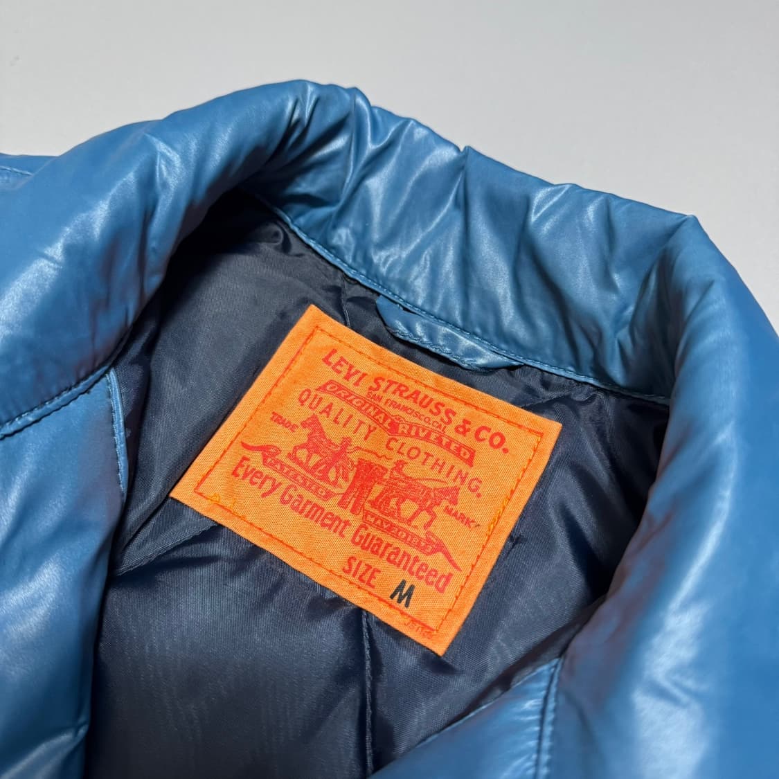 리바이스(Levi's) 블루컬러 나일론 혼방 스냅버튼 셔츠 다운 자켓 상품이미지3