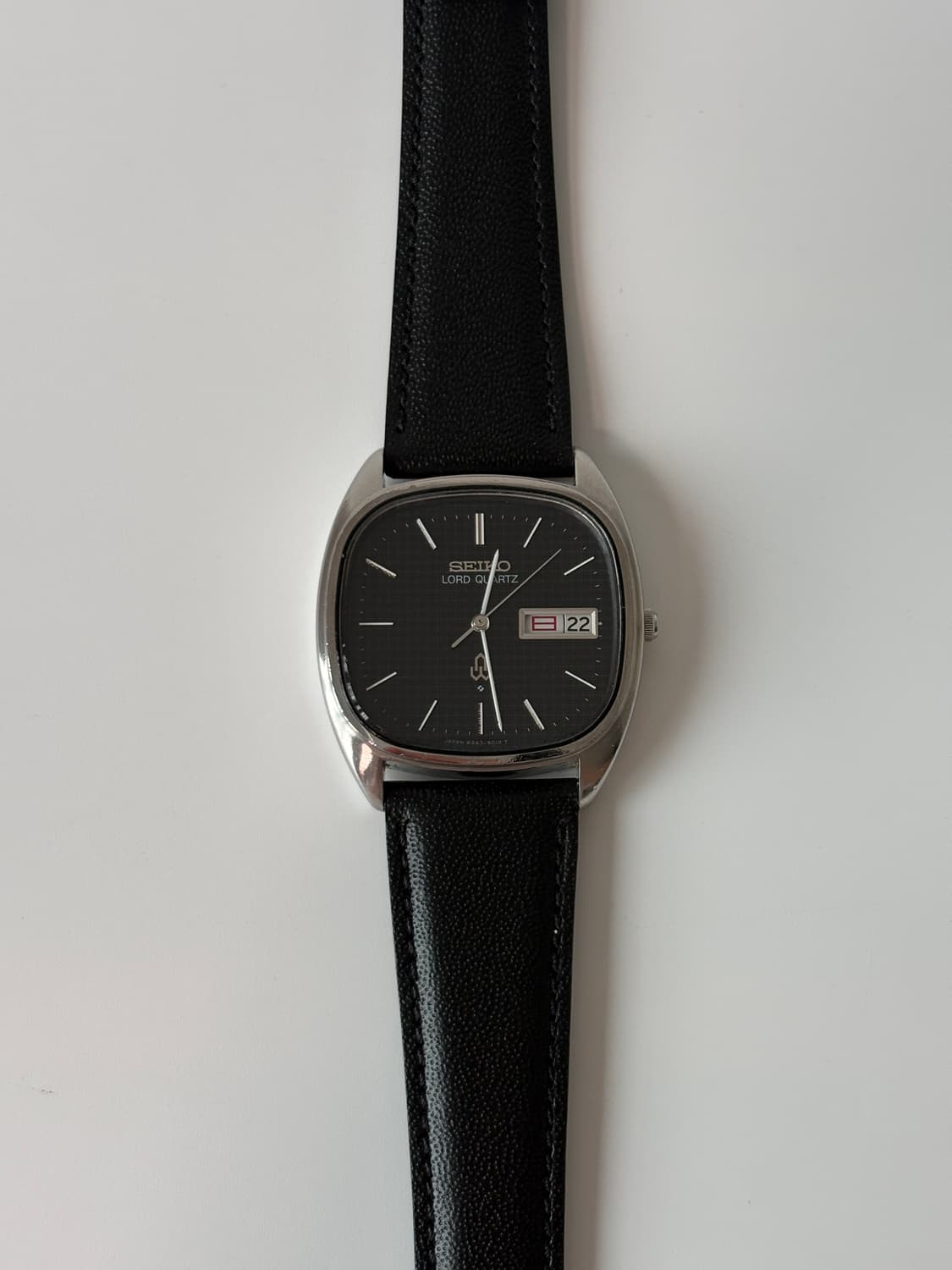 1980s Dark Navy Texture Dial Lord Quartz 상품이미지2