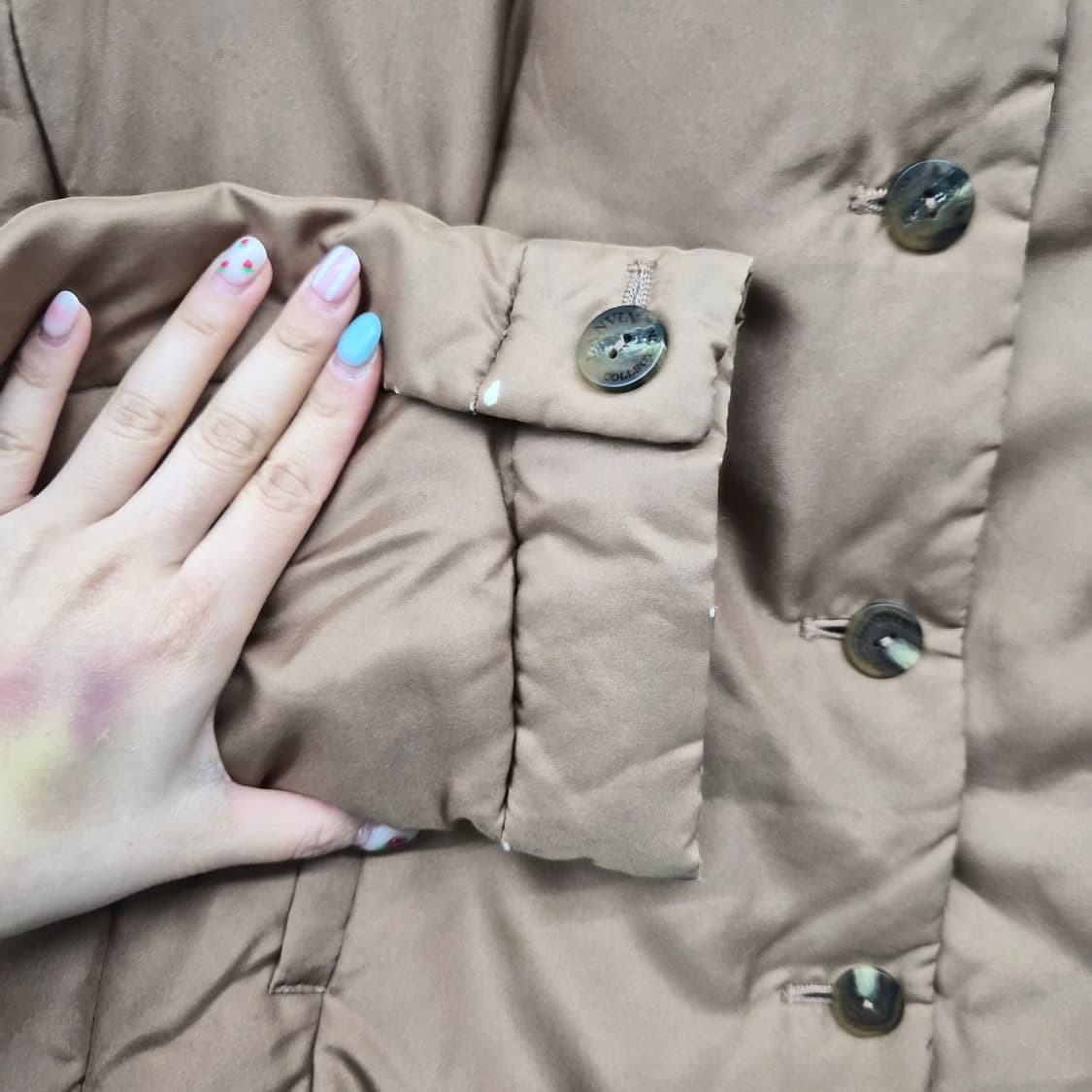 랑방 브라운 숏 패딩 38 상품이미지4