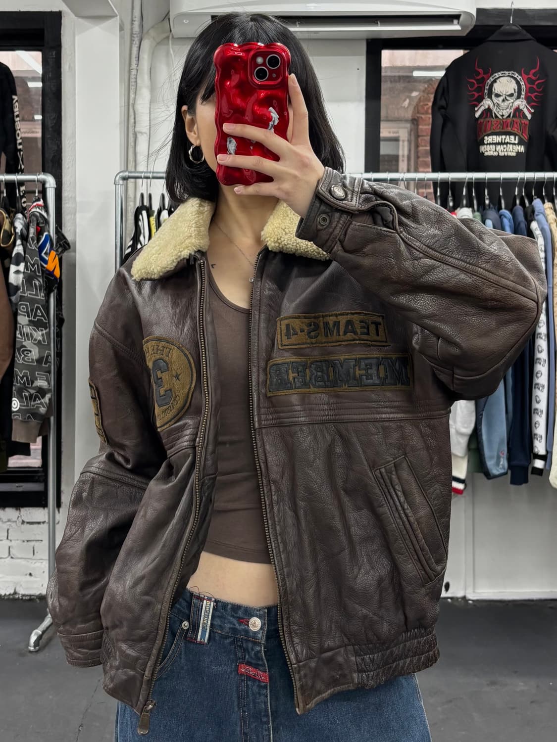 VTG 소가죽 봄버자켓 상품이미지2