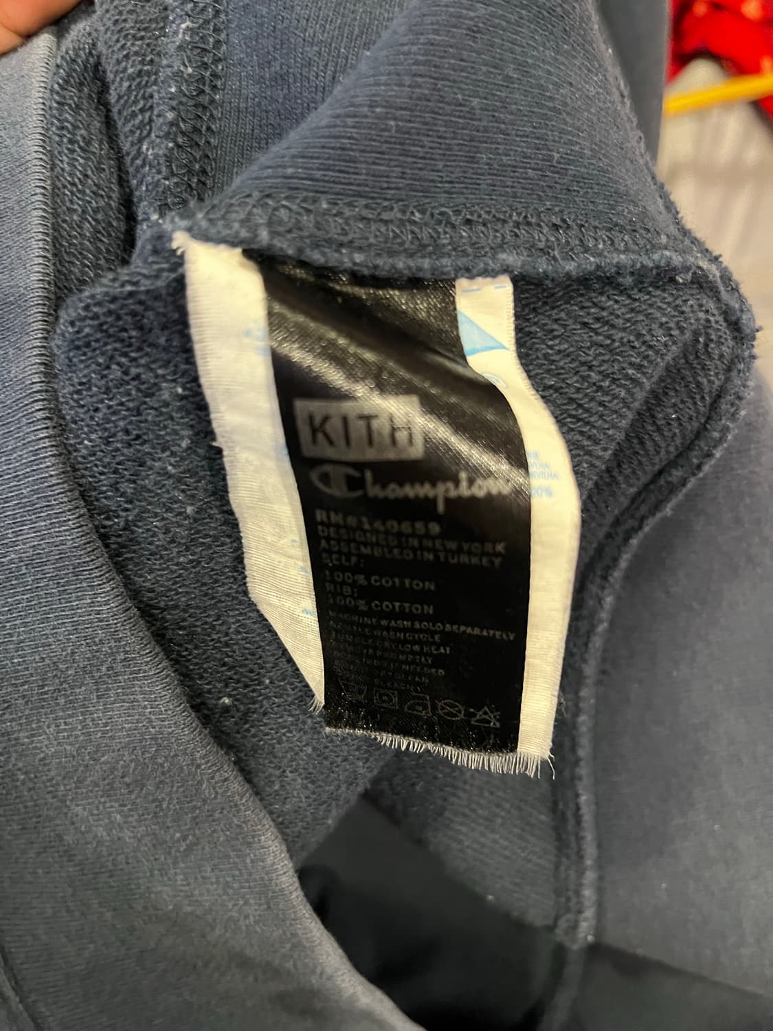 챔피온 x 키스 리버스위브 콜라보 네이비 스웻셔츠 상품이미지6