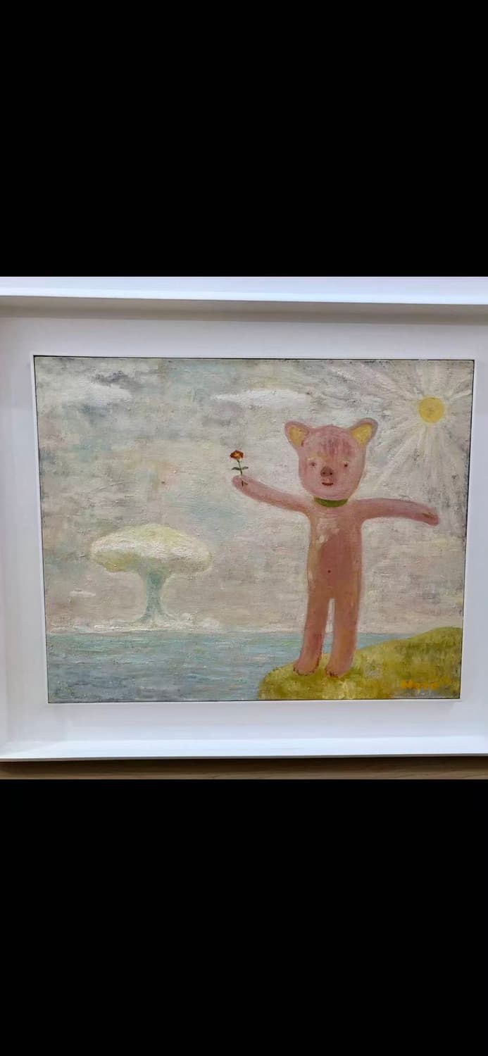 요시토모 나라 캔버스 원작 유화 그림 1995년 상품이미지4