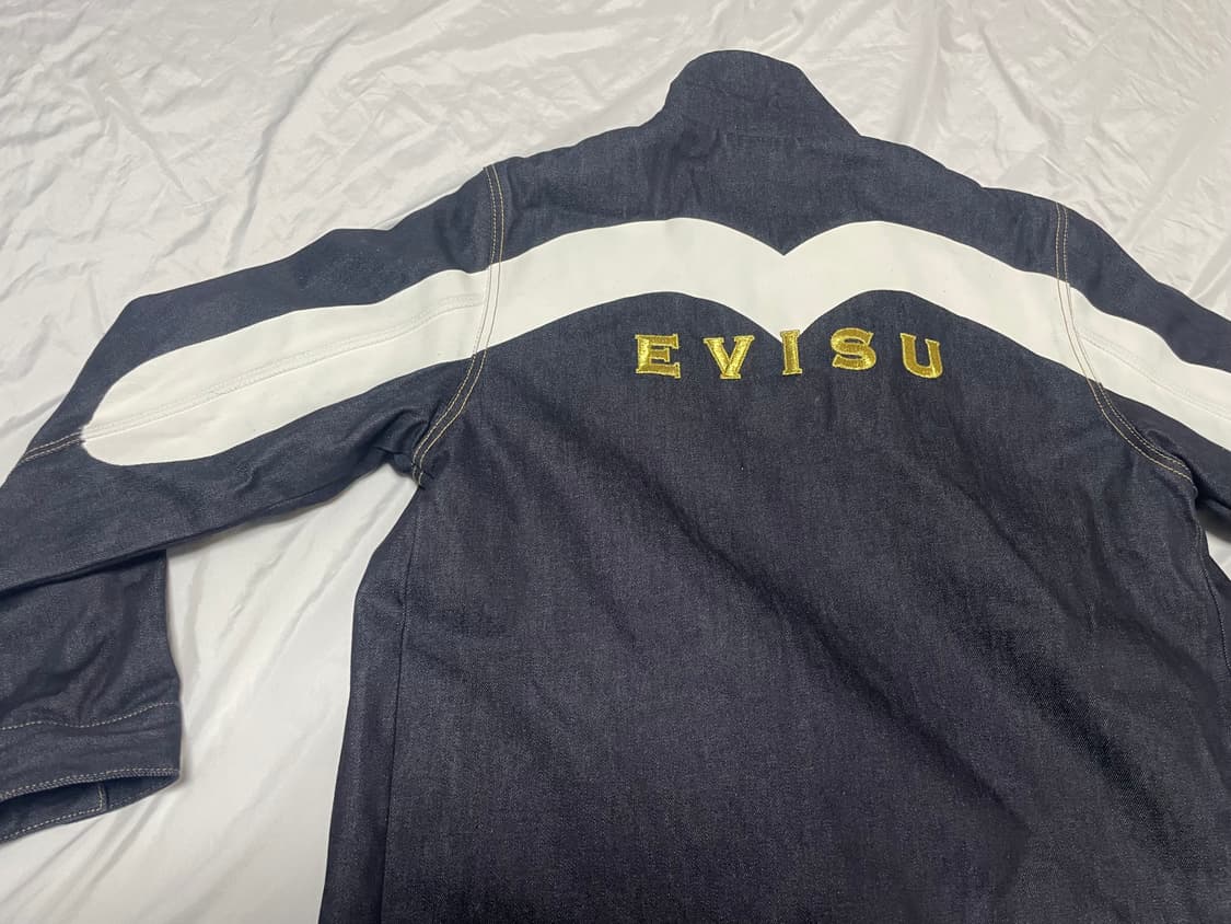 새상품 에비수 빅로고 양털 데님 자켓 상품이미지9