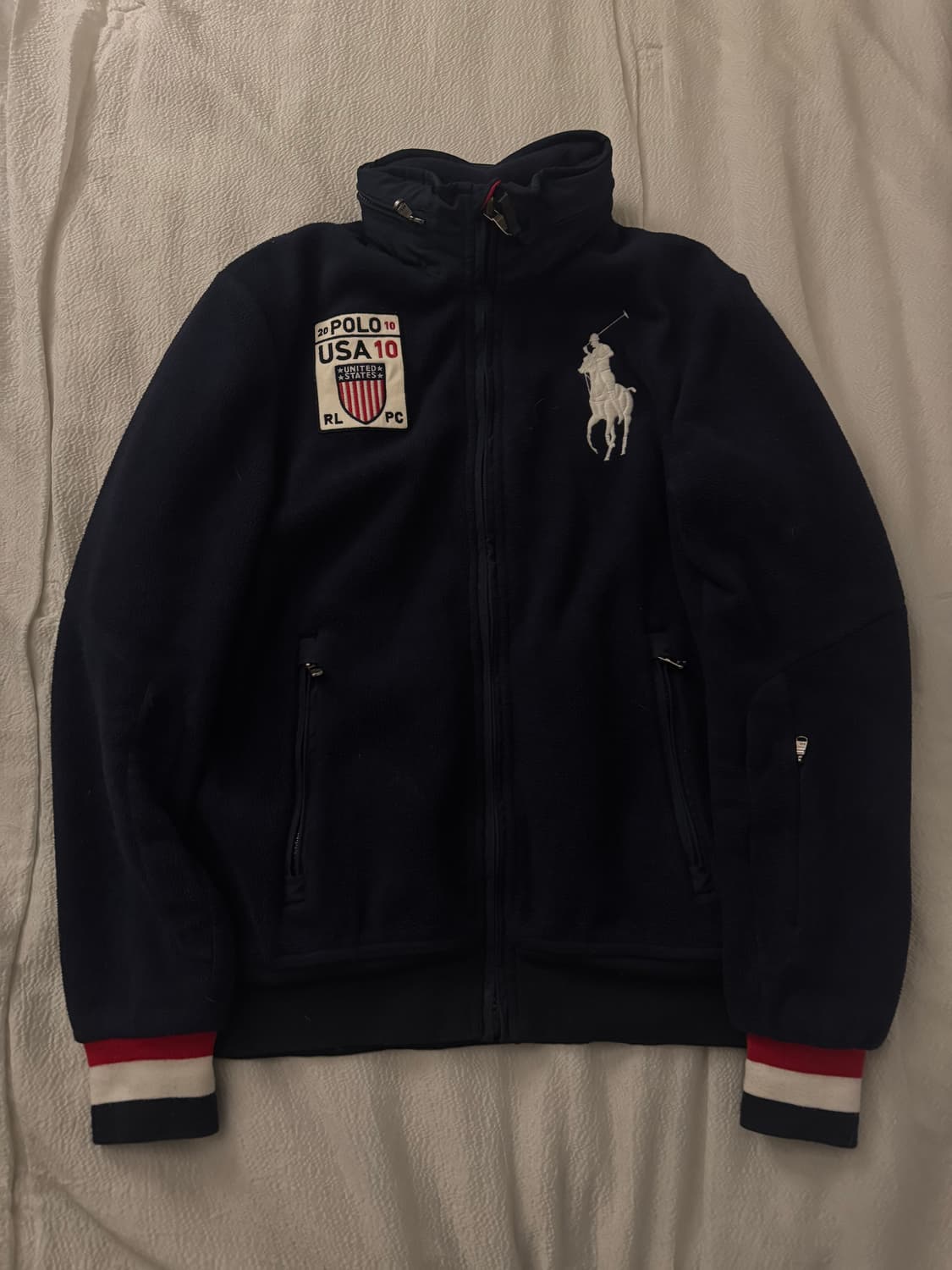 폴로랄프로렌 화이트 빅포니 후리스 상품이미지1