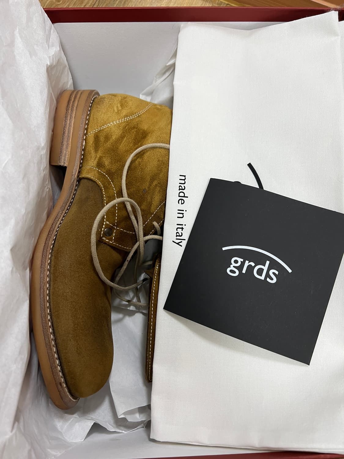 택포26) 그라더스 grds 부츠02 스웨이드 올리브드랩 EU40 상품이미지1