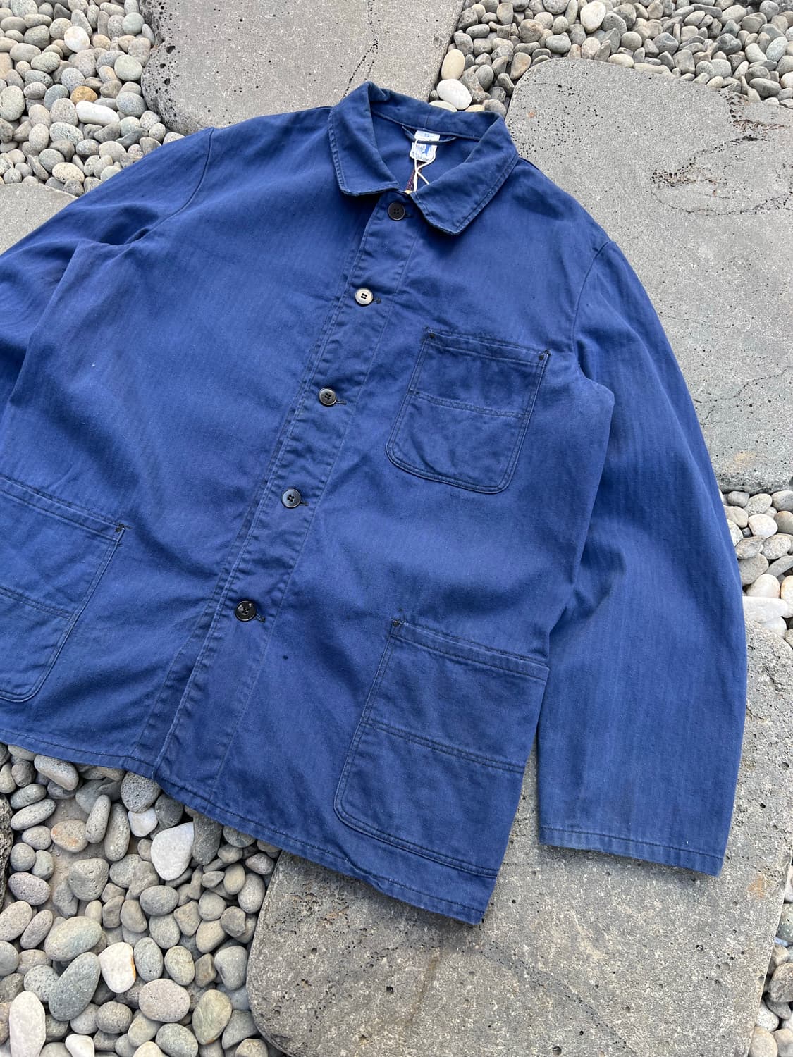 OLD VINTAGE BUCKING HBT 헤링본트윌코튼 프렌치워크자켓 상품이미지5