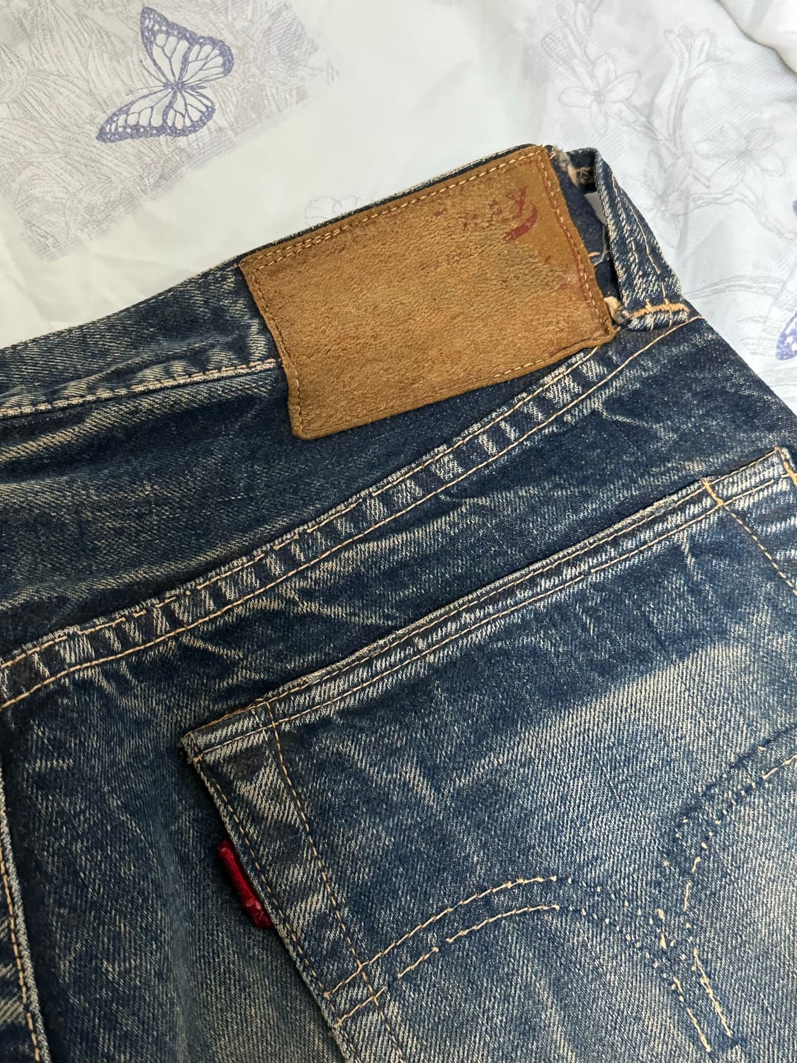 웨어하우스 블루앤그레이 머드다잉 데님 34 상품이미지6