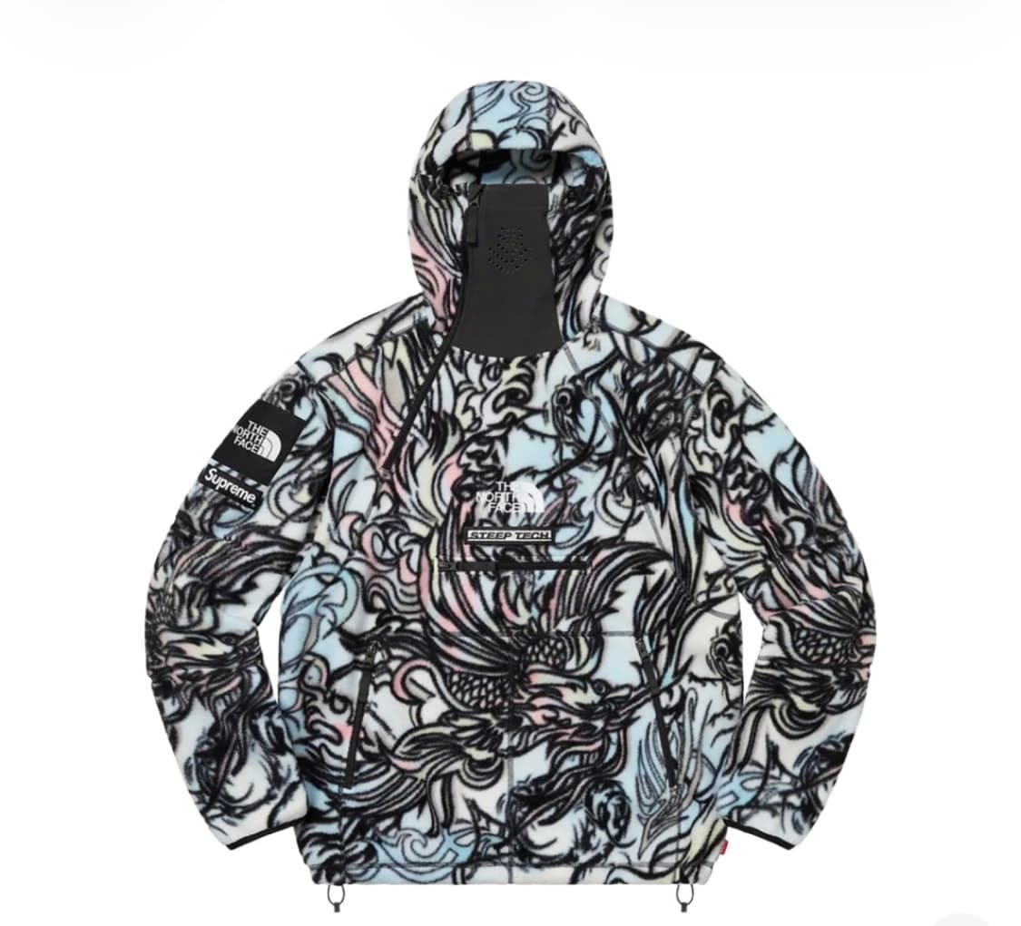 슈프림 노스페이스 스팁테크 플리스 풀오버 멀티드래곤 상품이미지1