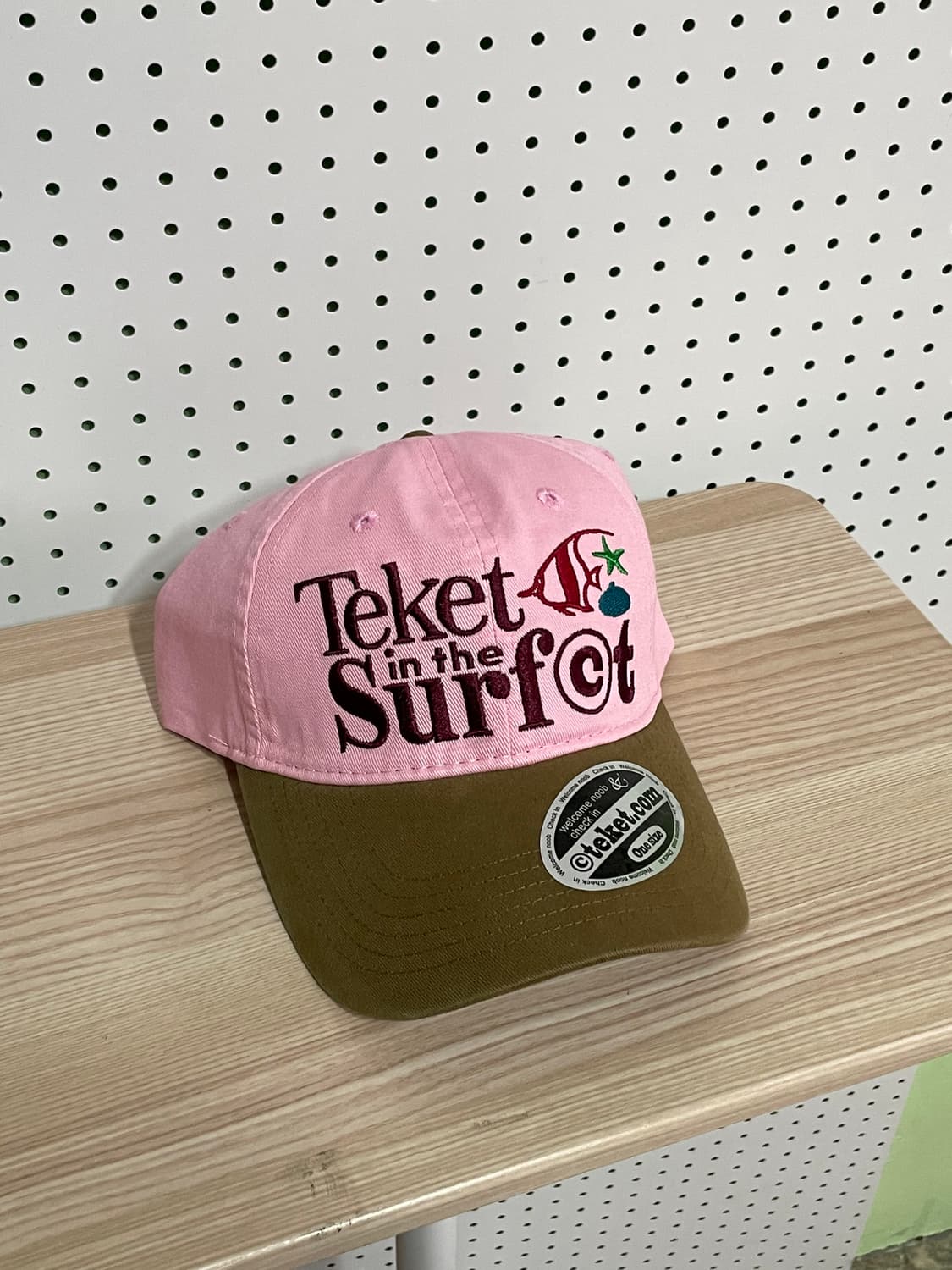 Teket 핑크 캡 새 상품 상품이미지1