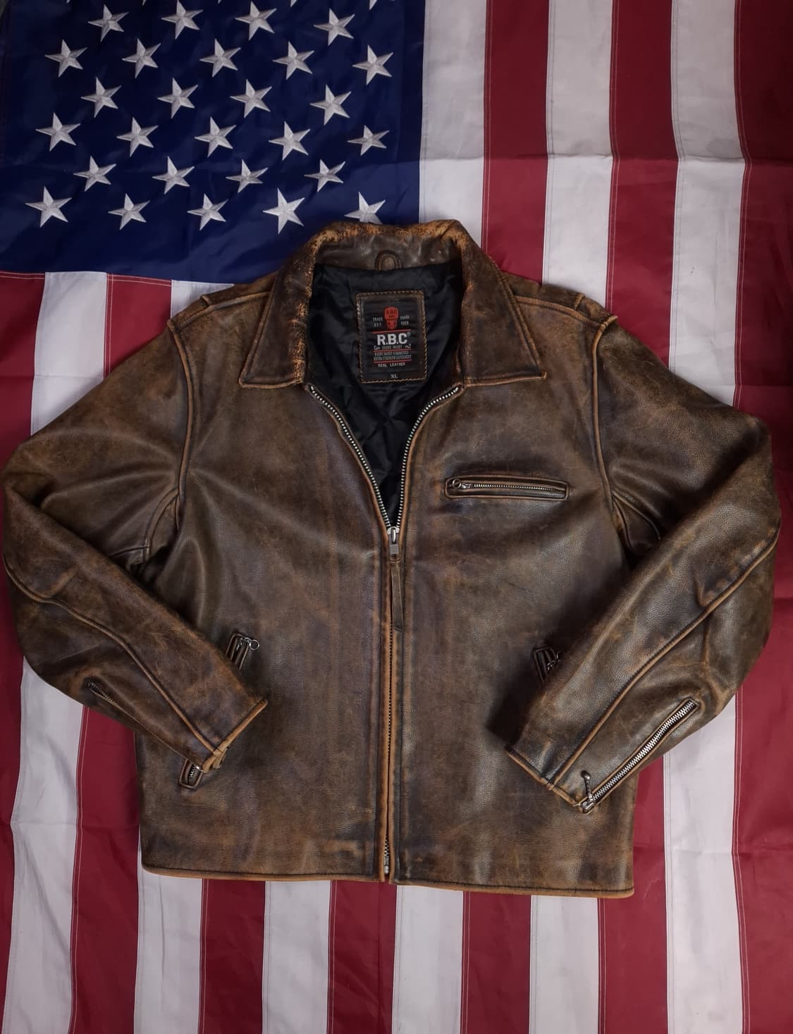 오리지날 R.B.C 리얼레더 싱글 라이더자켓 상품이미지1