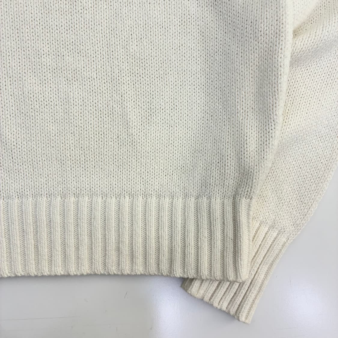 Polo  폴로 랄프로렌 자수 화이트 코튼 니트   상품이미지4