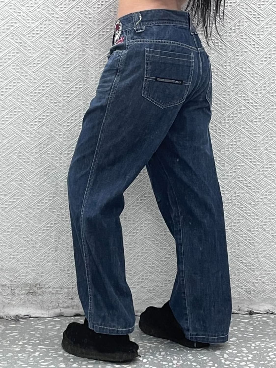 푸부 일본풍 올드스쿨 스트릿 프린팅 데님팬츠 32인치 C08749 상품이미지2