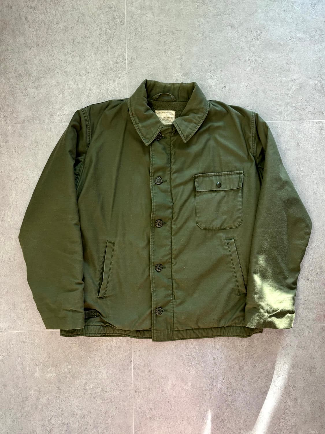 80's 미 해군 A-2 덱 자켓 L(~105) 상품이미지1