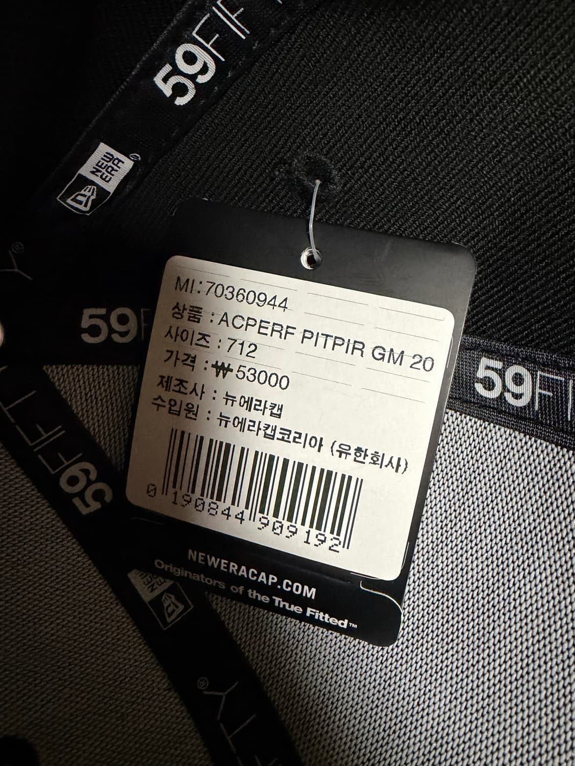 뉴에라 블랙 피츠버그 파이어리츠 59FIFTY 7 1/2 상품이미지2