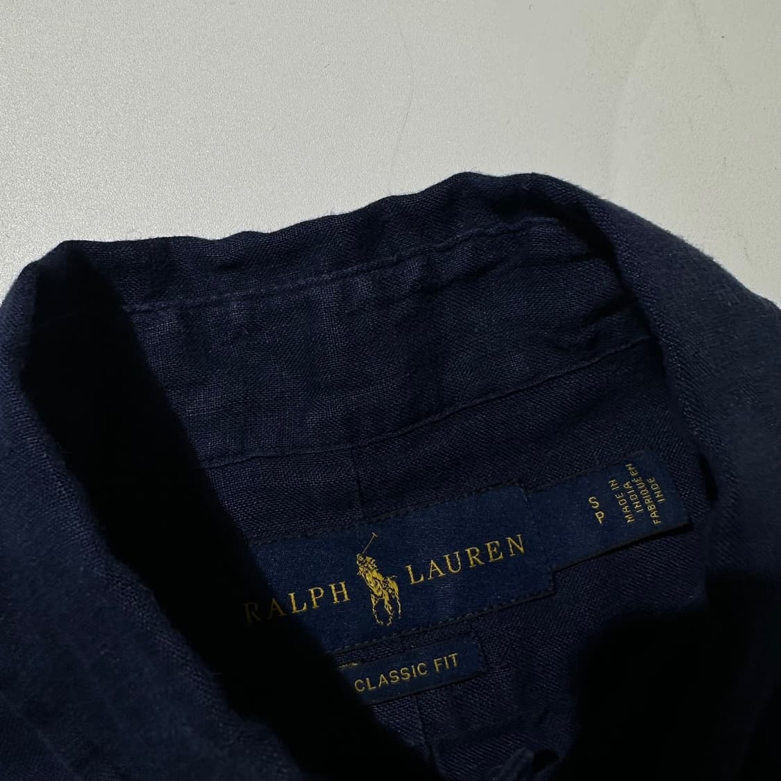 폴로 랄프로렌 린넨 셔츠 네이비 상품이미지4