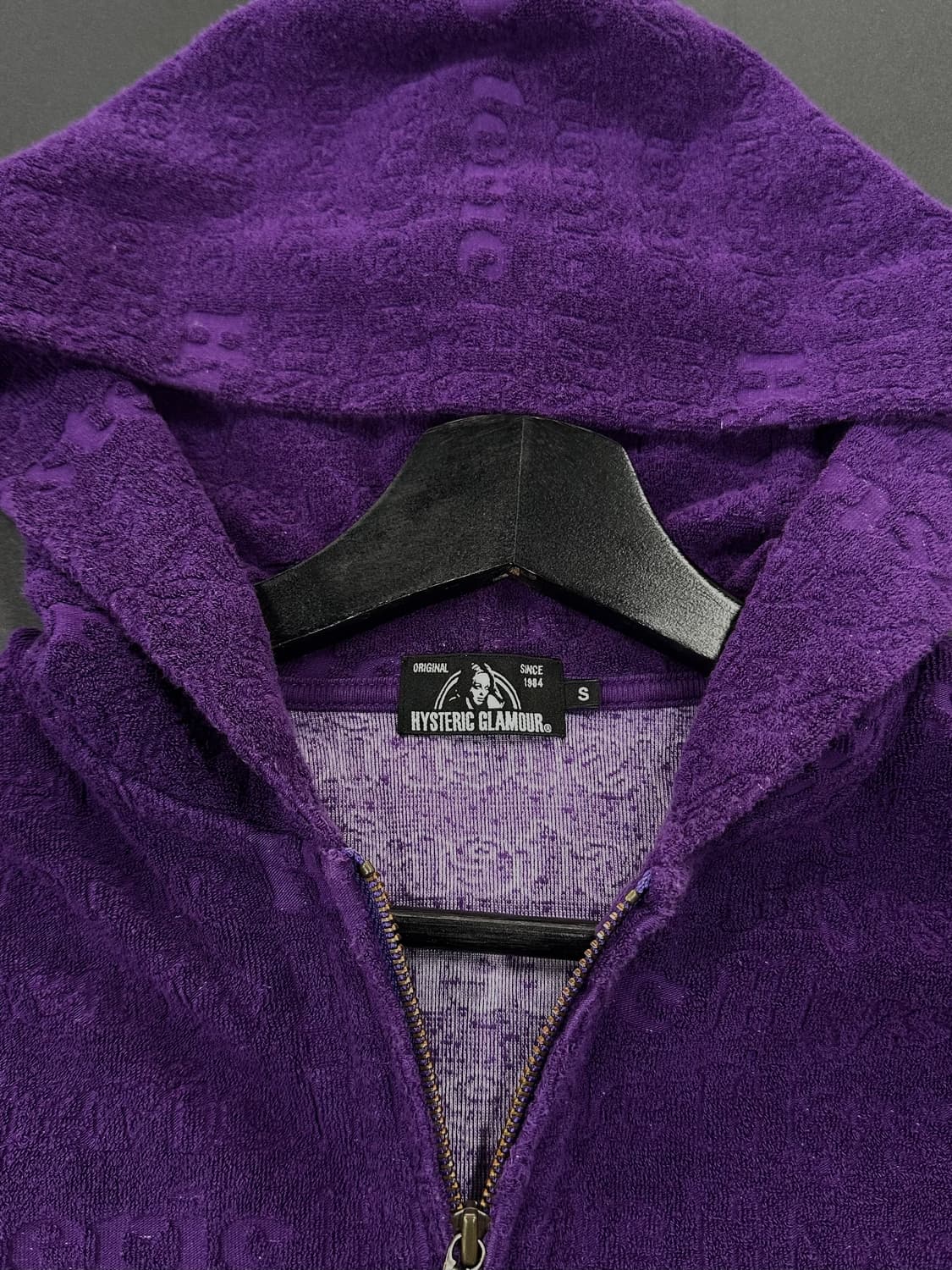 히스테릭글래머 엠보싱풀로고 태리 후드집업 상품이미지6