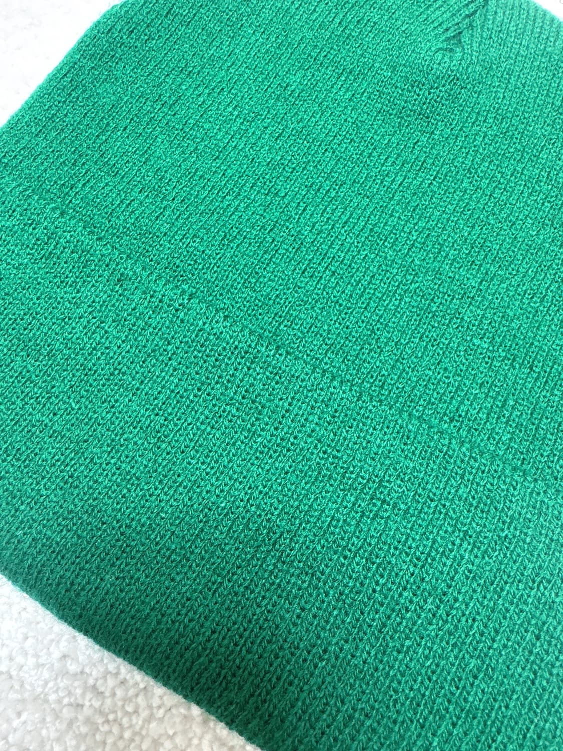 아메리칸어페럴 딥그린 컬러 비니 택달린 새상품 겨울 모자 초록 상품이미지6