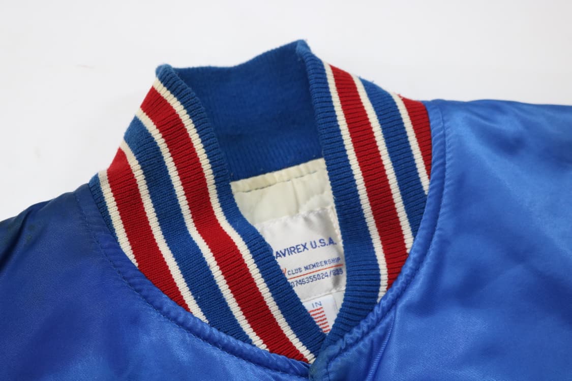 Avirex 아비렉스 빈티지 시카고 바시티 사틴 자켓 (M) 상품이미지4