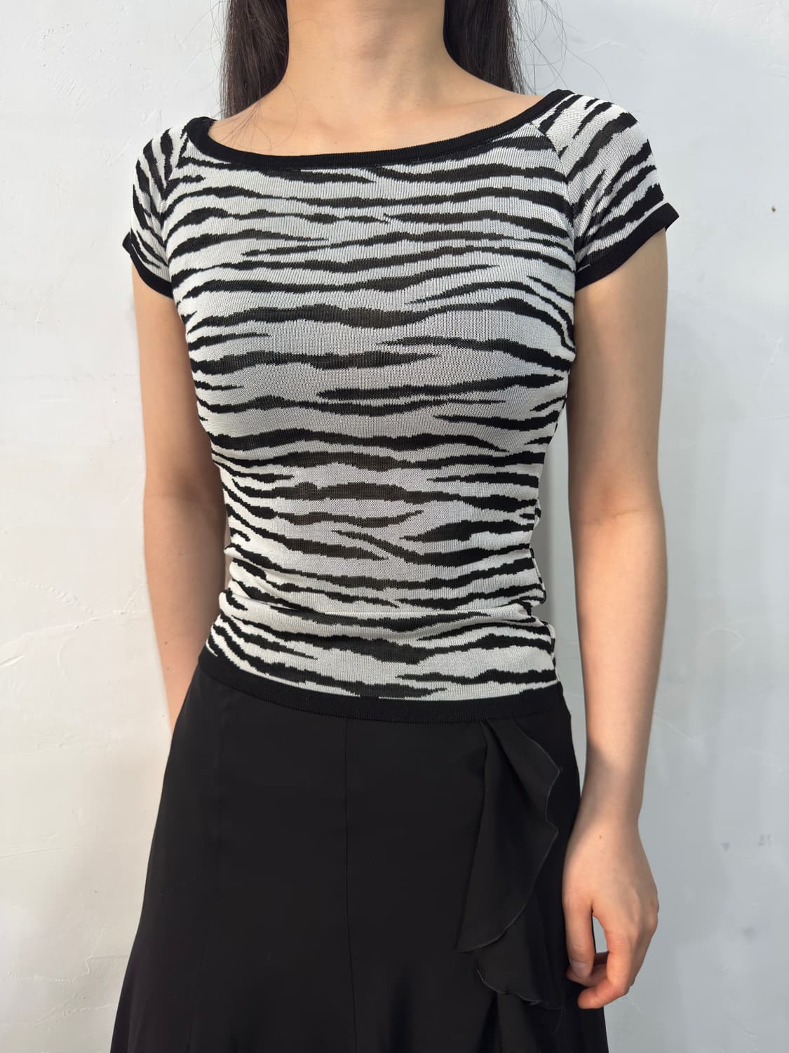 le souk zebra slim top 상품이미지2