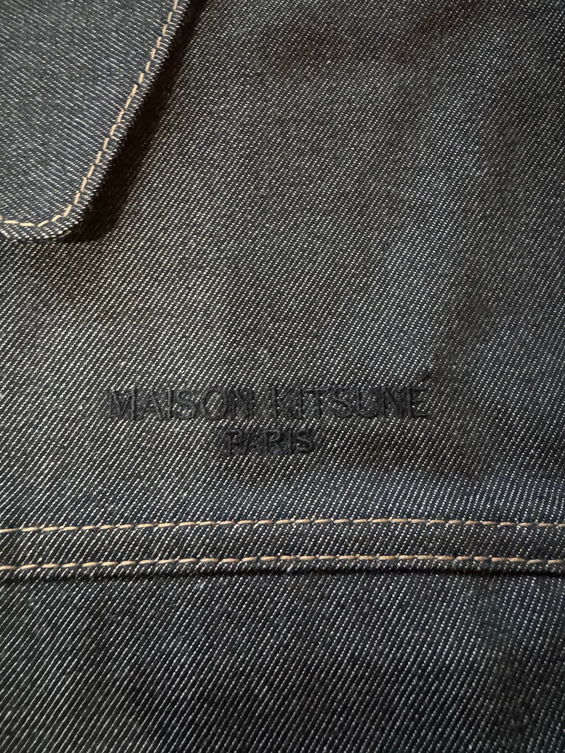 메종키츠네(Masion Kitsune) 데님 자켓 새상품 M사이즈  상품이미지2