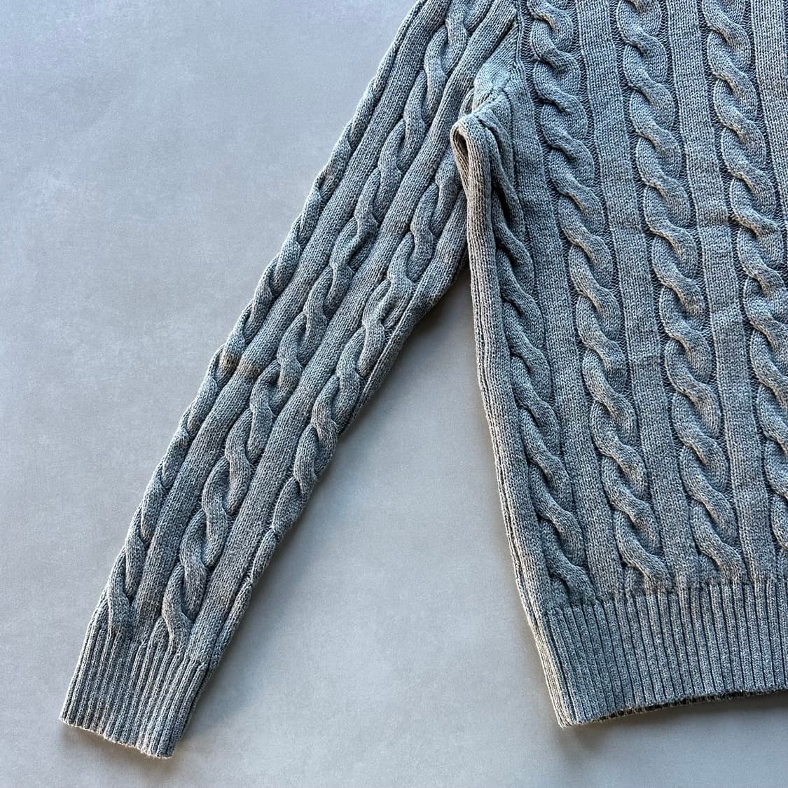 [M]폴로 랄프로렌 하프집업 꽈배기 니트 스웨터 상품이미지4