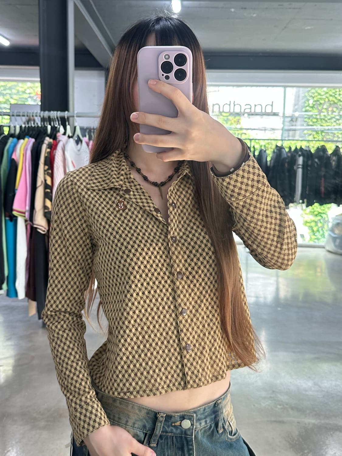 히스테릭글래머 퍽베어 긴팔셔츠 상품이미지2