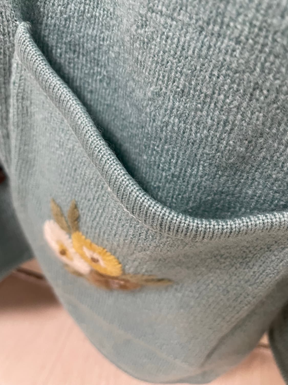 빈티지 일본 일제 자수 꽃무늬 가디건 그래니룩 카리나 상품이미지3