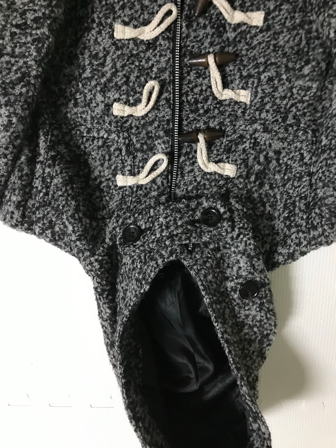 빈티지 혼방 하프 코트 상품이미지3