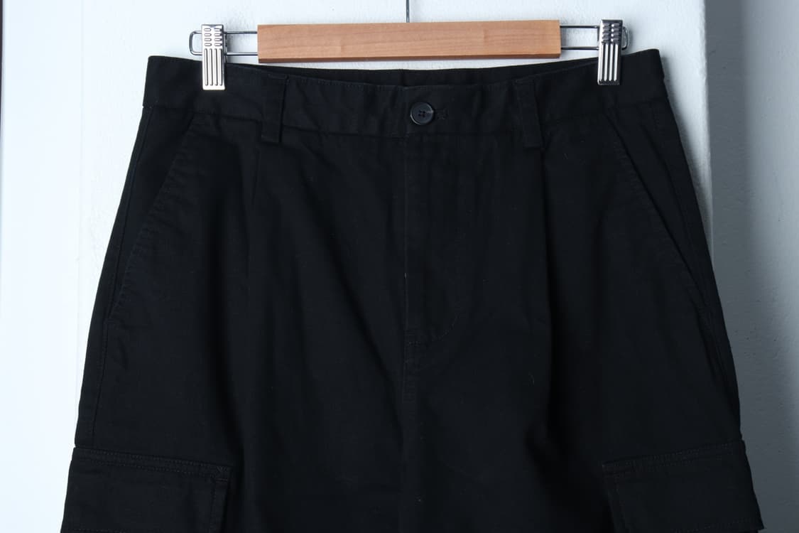(M) 무신사 스탠다드 면바지 팬츠 카고 블랙 아메카지-P10199 상품이미지3
