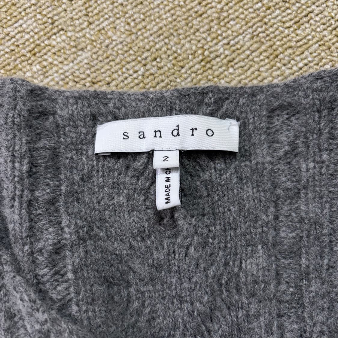 산드로 케이블 니트 원피스(2) 상품이미지3