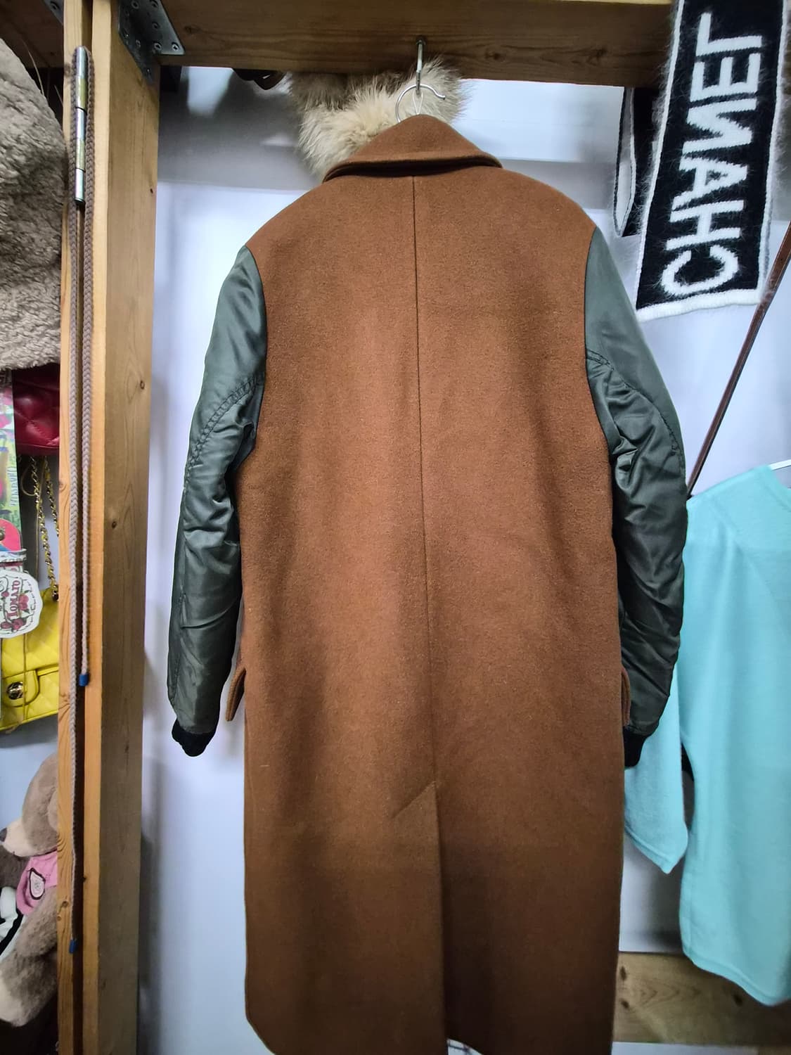 랩 퀼팅 야상 코트 상품이미지7