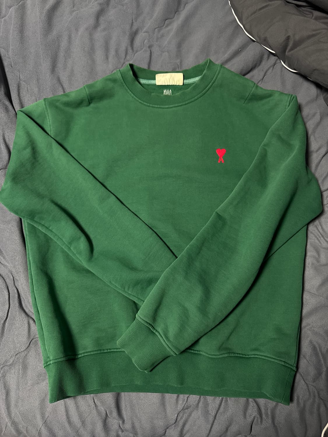 아미 초록 맨투맨 급처 상품이미지1