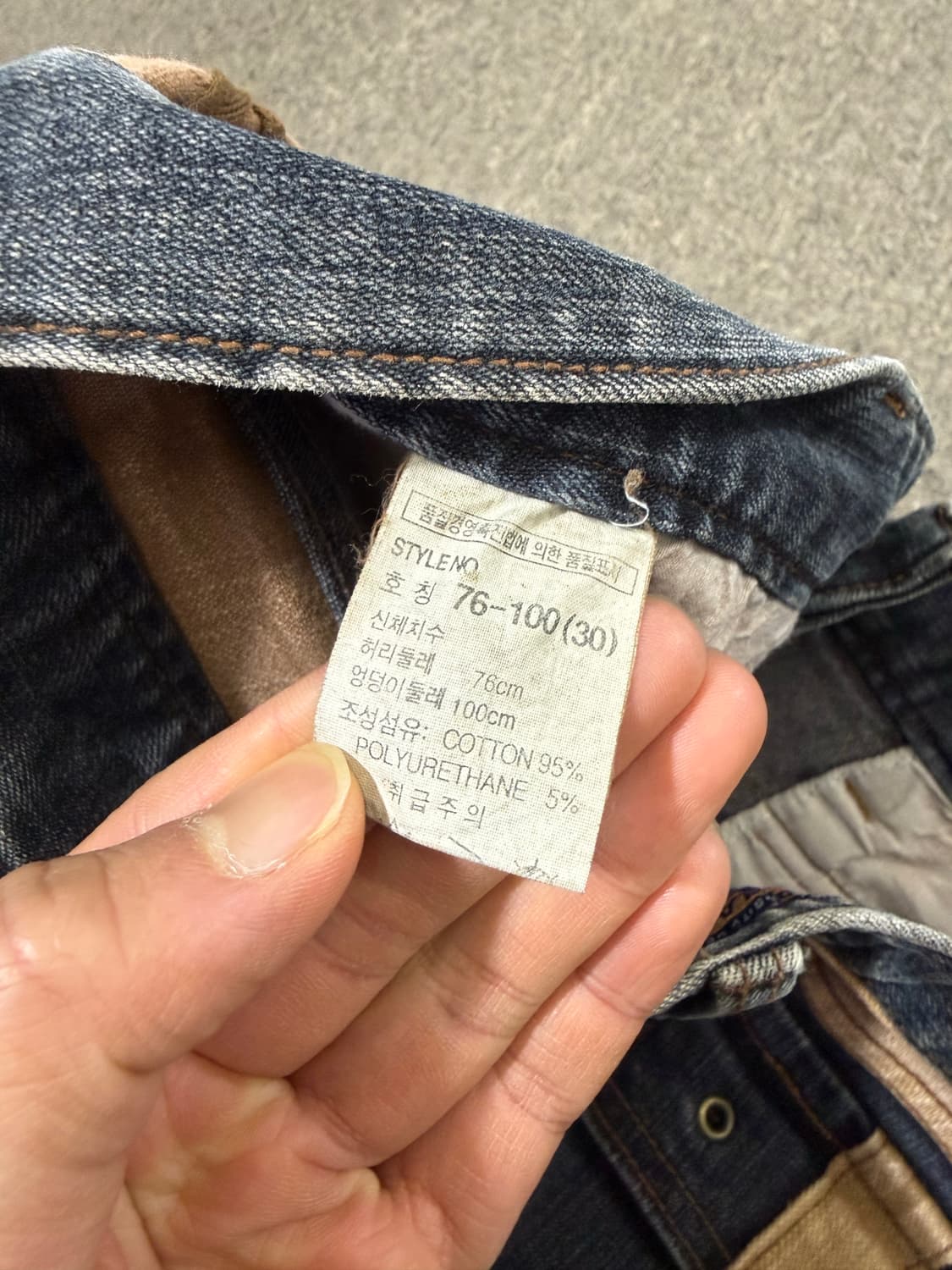 Vintage 빈티지 카우보이 부츠컷 데님팬츠 상품이미지5