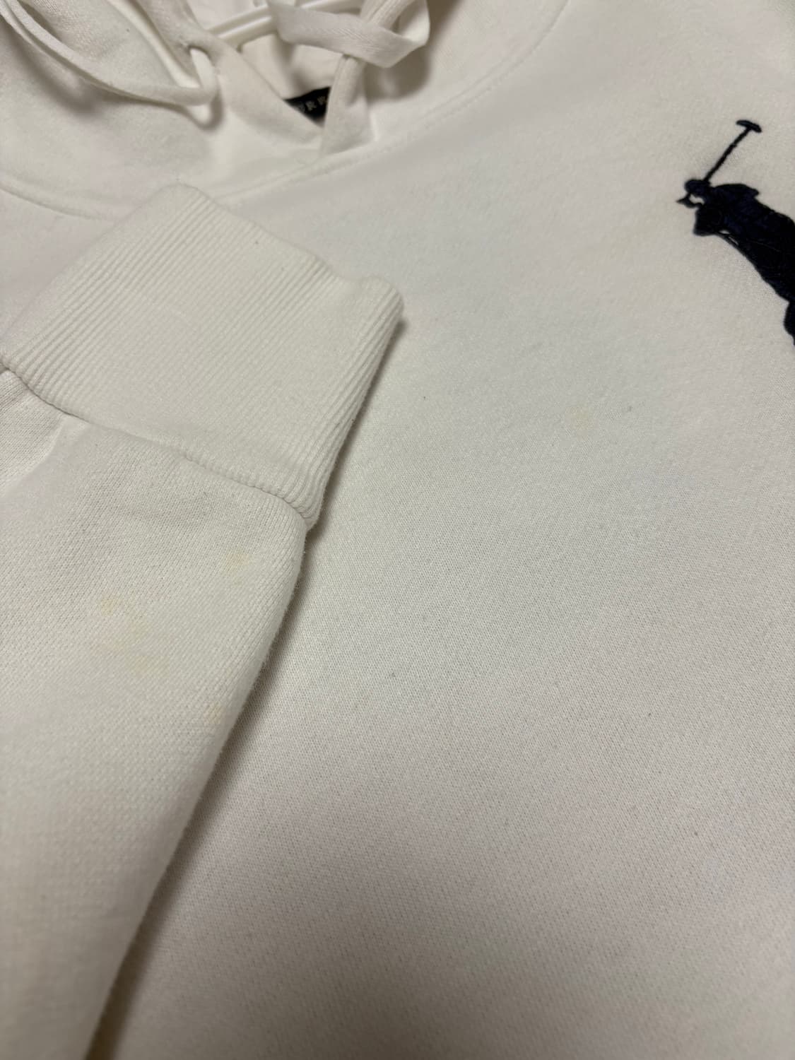 폴로 빅포니 성조기 후드티 화이트 상품이미지5