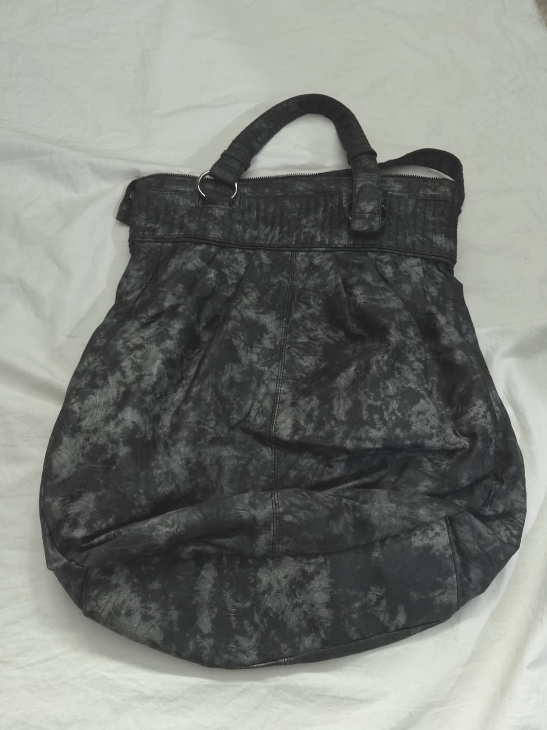 디젤 왁스코팅 레더 헬멧백 상품이미지5