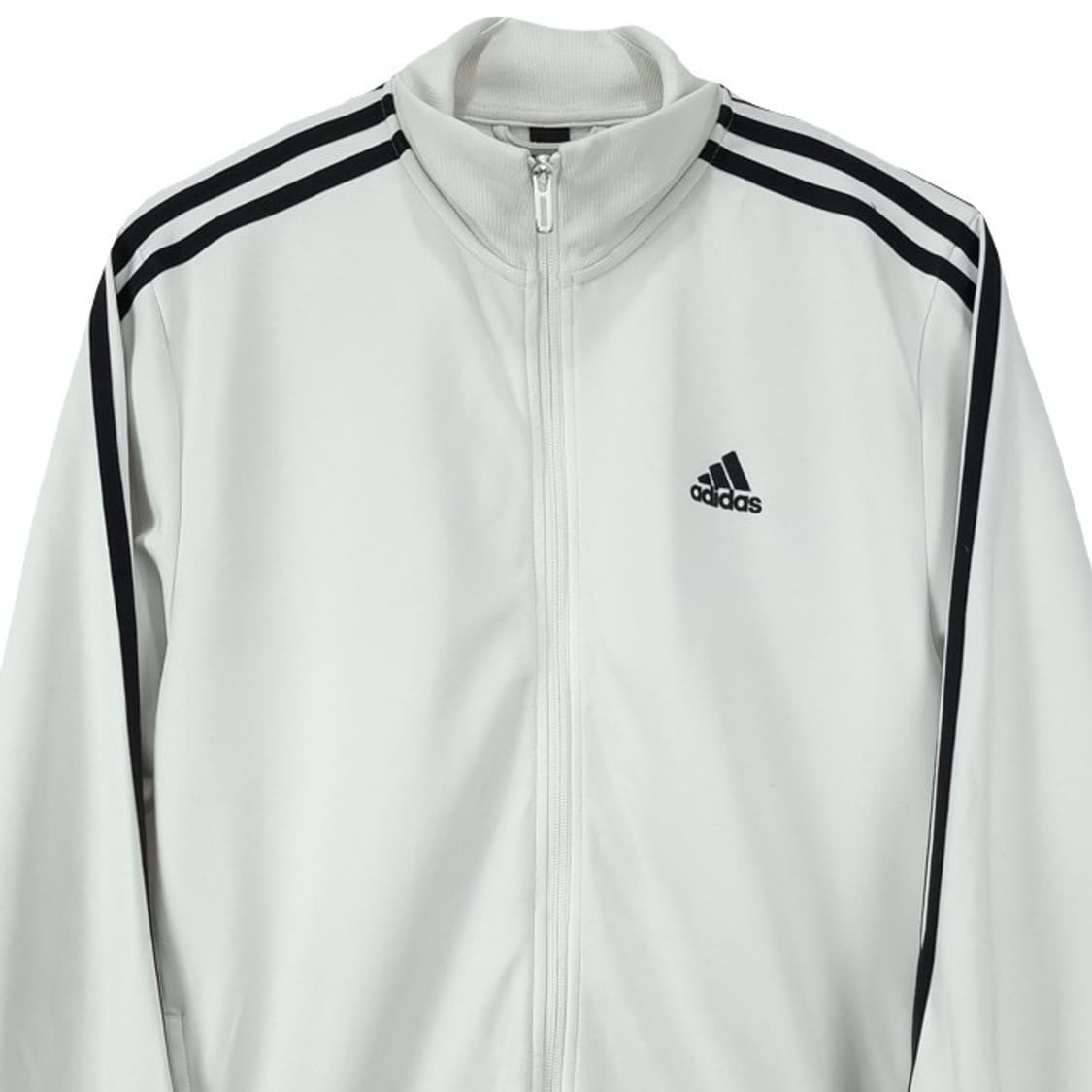 [아디다스] 로고 자수 화이트 져지 트랙탑 집업 자켓 M19538 상품이미지4