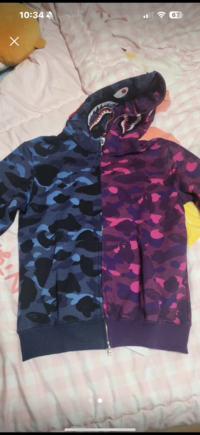 베이프 샤크 아수라 카모 풀 후드집업 3XL 상품이미지2