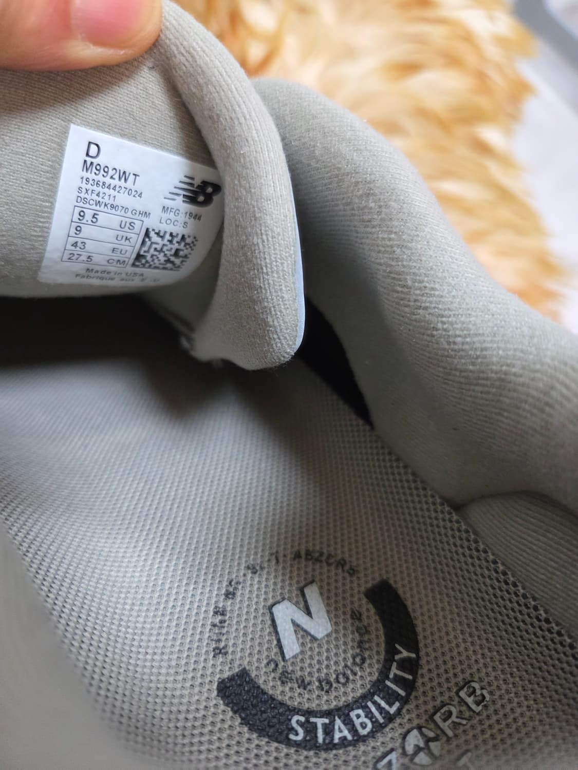 뉴발란스  운동화 더블탭스 ×뉴발란스 992. 275 상품이미지6