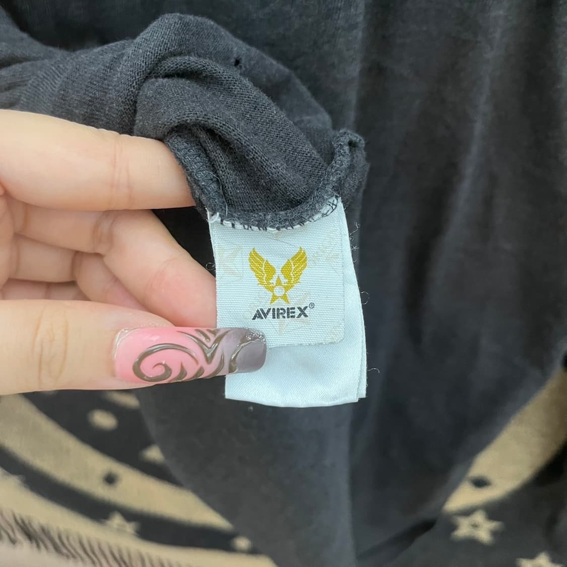 아비렉스 Y2K 스트릿 레트로 갸루 키치 슬림핏 롱슬리브 K0298 상품이미지6